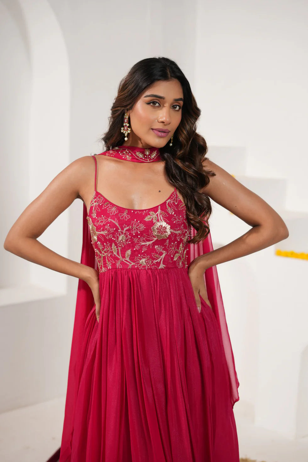 Evara Suit Red